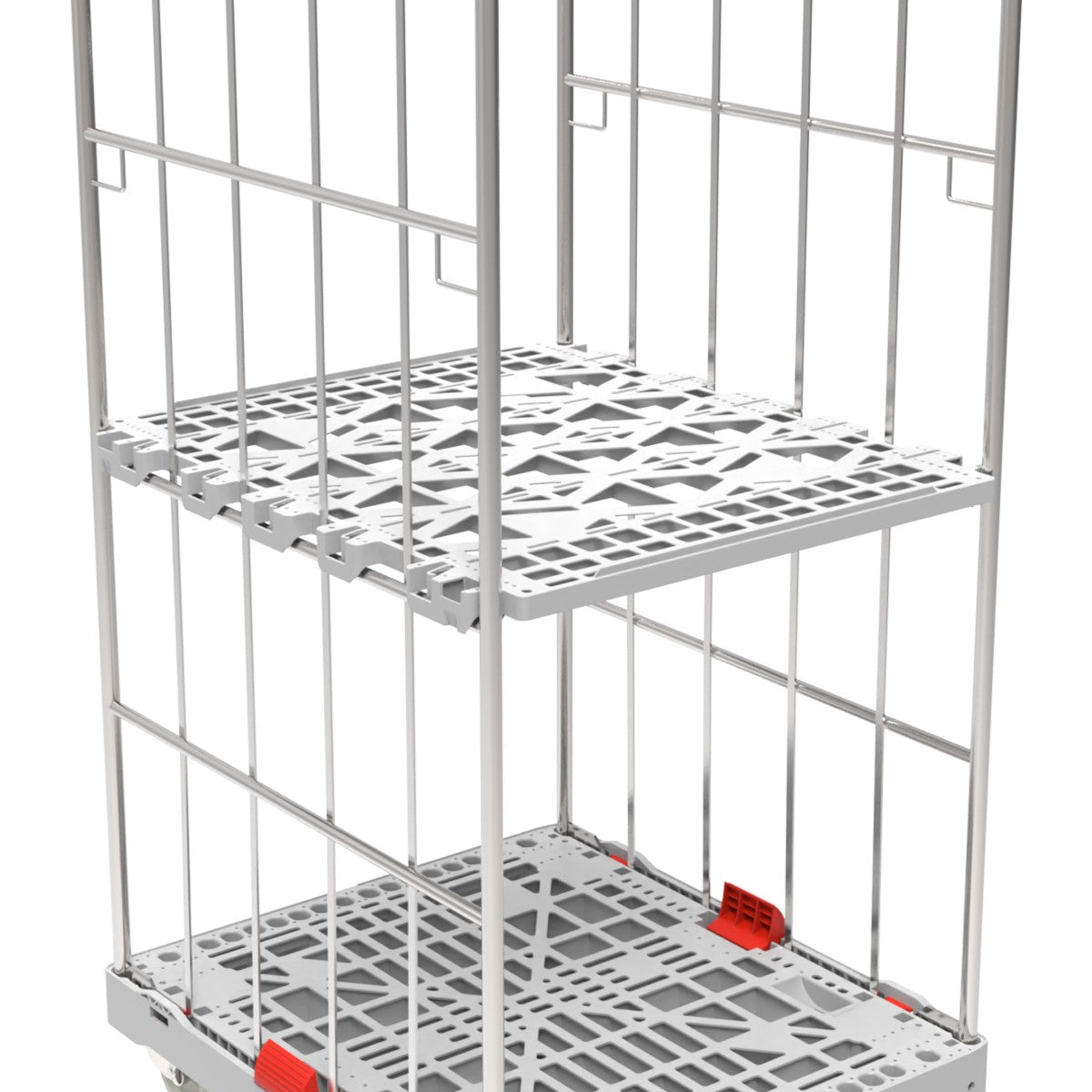 Zwischenboden KU grau, für Rollbehälter 720x 810 mm, 2-seitig, für
